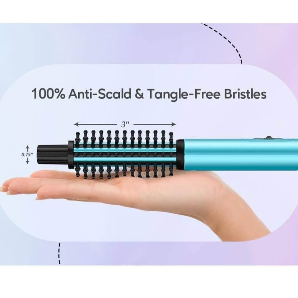 Mini Thermal Brush, Curling Iron Brush 3/4 Inch, Heated Round Brush